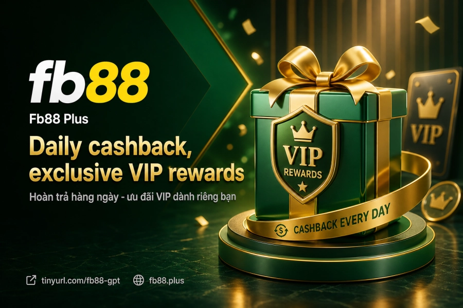 Promosi Fb88 dengan cashback harian, bonus sambutan dan program VIP